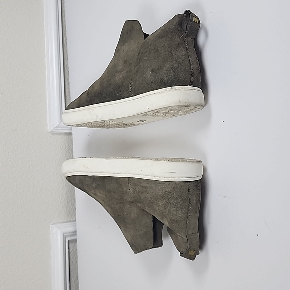 Birdies Falcon Water Resistant Women Winter Green Suede Ankle Bootie Size 7 - Picture 5 of 8